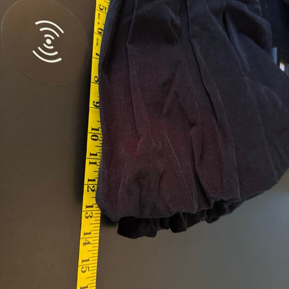Abercrombie & Fitch Mini Bubble Skirt Womens Sz 8 Navy Micro Corduroy Y2K 90s - Picture 9 of 9